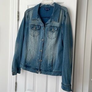 Denim jacket , with right amount of wear and fading!